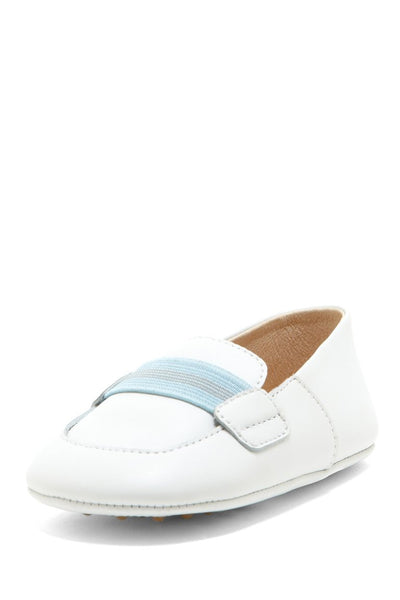 Blue Stripe Banded Loafers - Petit Confection