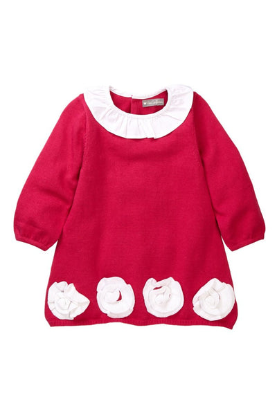 Rosettes Sweater Knit Dress - Petit Confection