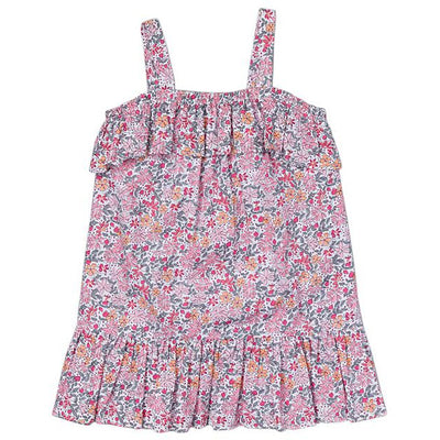 Pink Ruffle Maxi Dress - Petit Confection